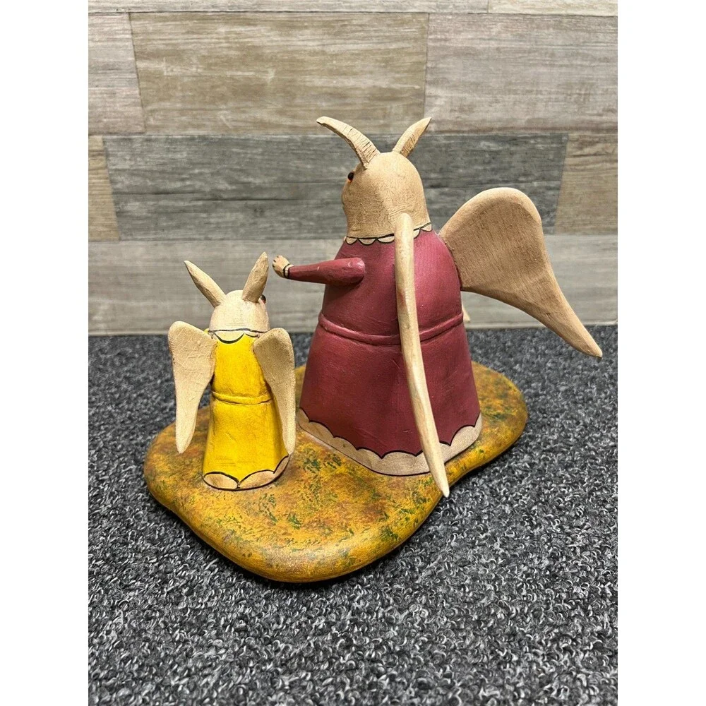 Folk Art Primitive Hand Carved 
